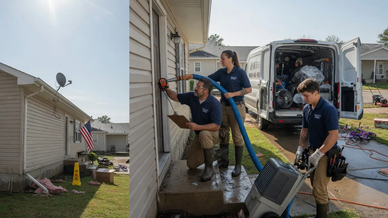 Ceiling Water Damage Restoration in Martinsville, IL near me